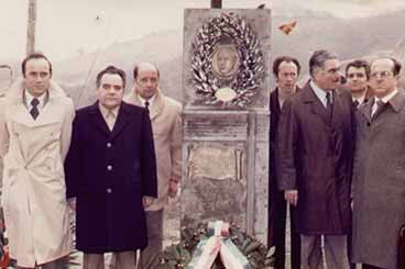 Inaugurazione cippo a Girardengo anno 1979